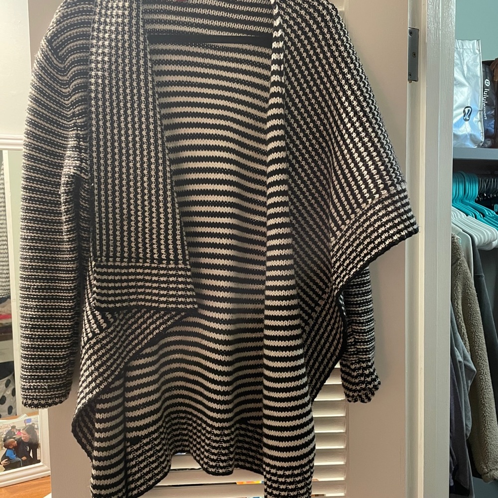Black and white cardigan